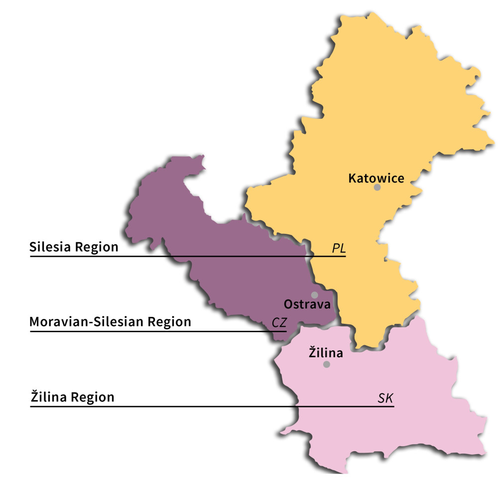 Mapa EUWT TRITIA